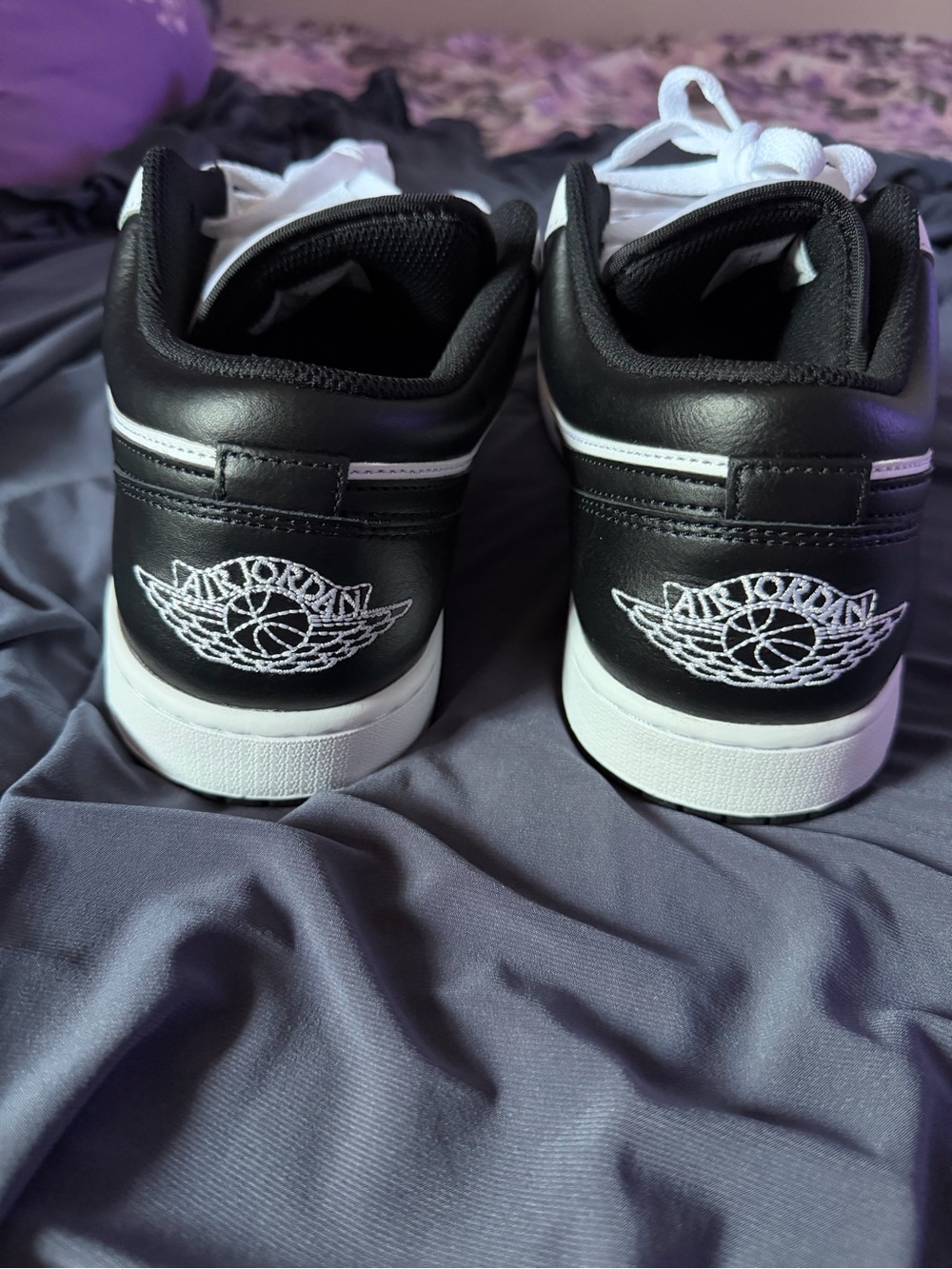 Nike Air Jordan Low-Top Sneakers in White and Black men’s size 12 new no box - Picture 2 of 8